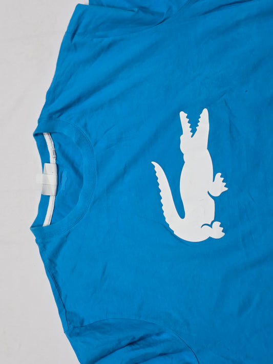 Playera Lacoste Xgrande Xl Azul Cocodrilo (Usado)