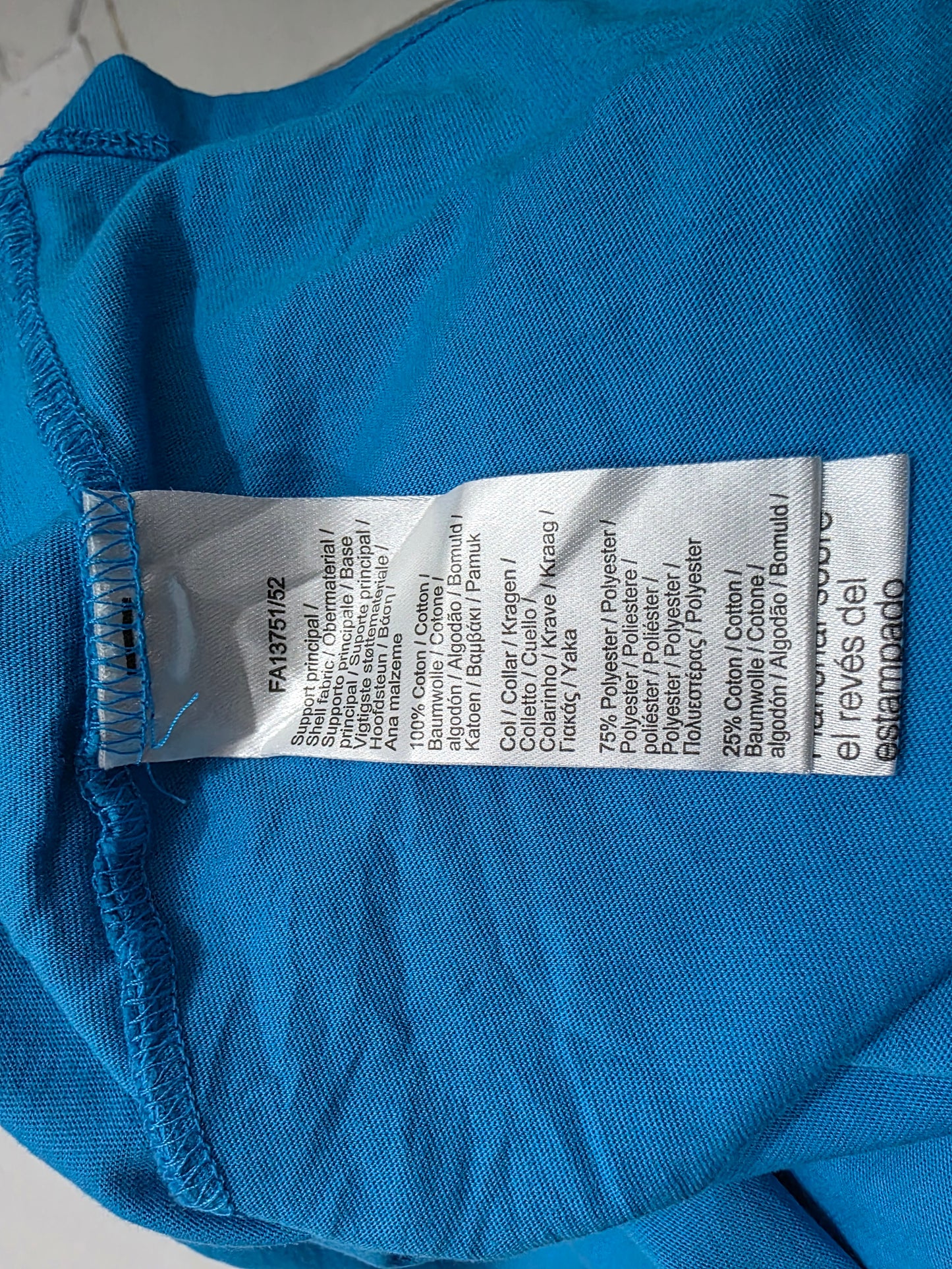 Playera Lacoste Xgrande Xl Azul Cocodrilo (Usado)
