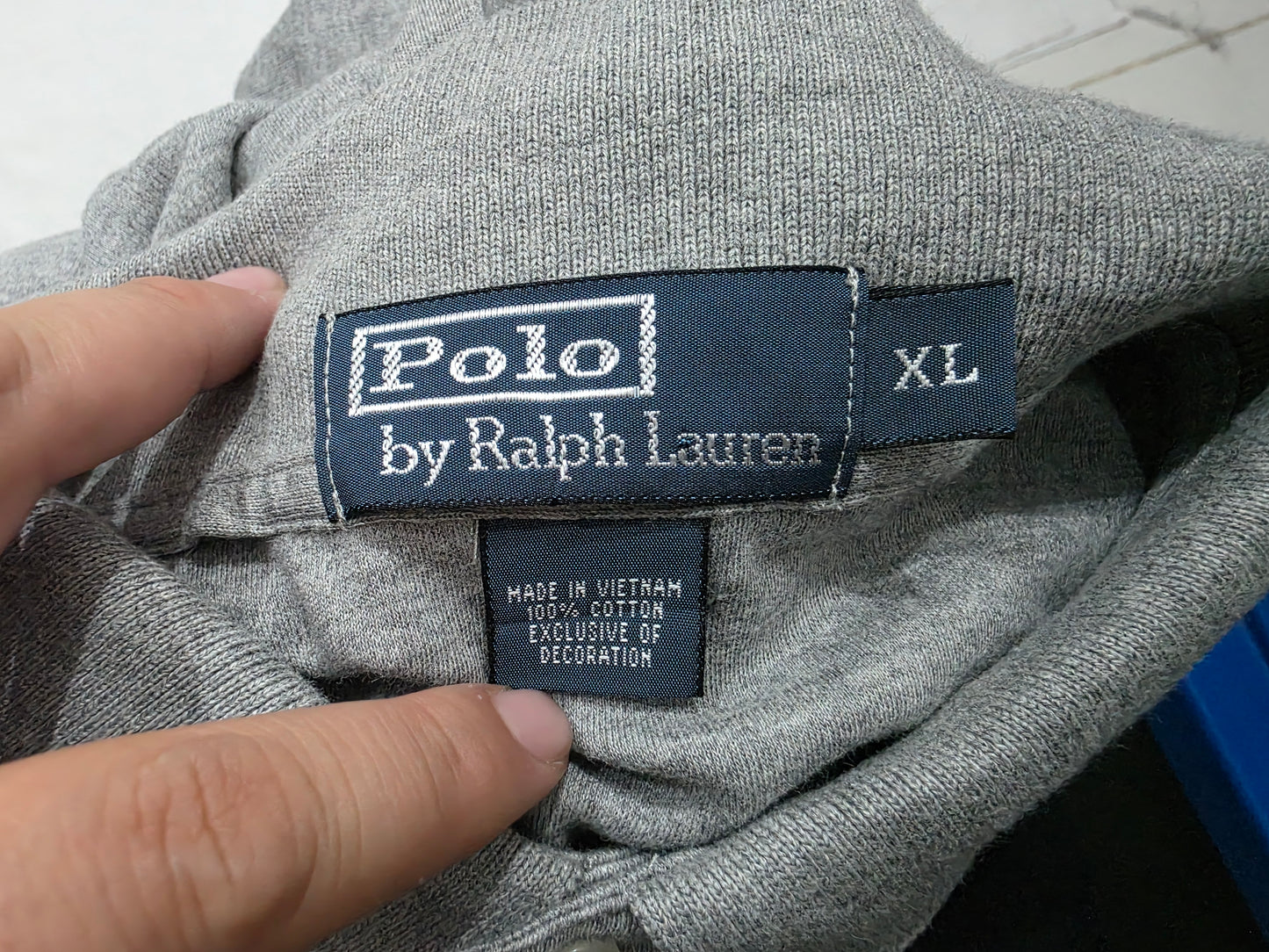 Playera Polo Ralph Lauren Xgrande Xl Gris Pony Negro (Usado)