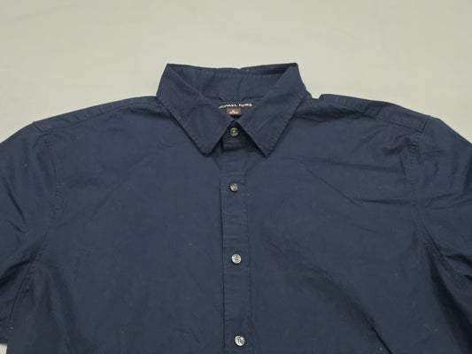 Camisa Manga Corta Michael Kors Xgrande Xl Azul (Usado)