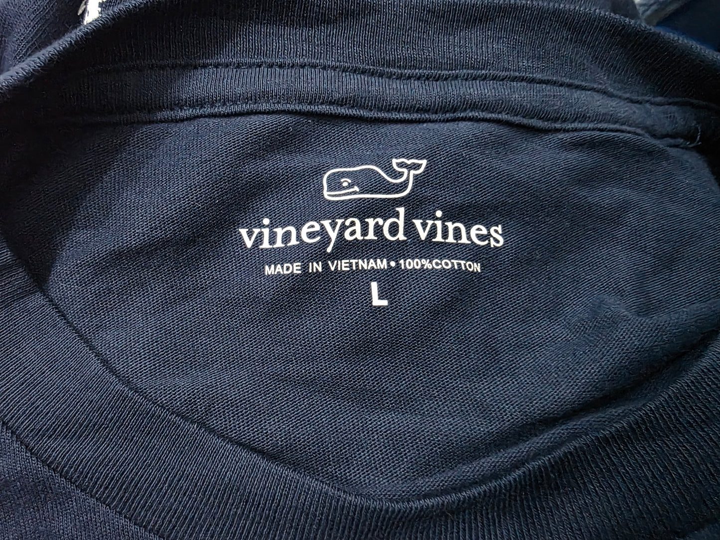 Playera Manga Larga Vineyard Vines Grande L Azul Baseball (NUEVO)