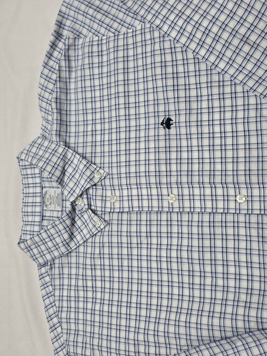 Camisa Brooks Brothers 2xl Regent Cuadro Azul (Usado)