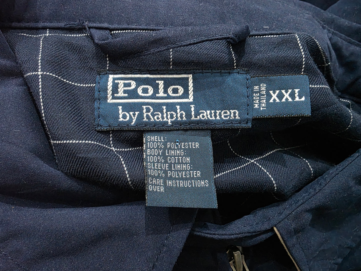 Chamarra Ralph Lauren 2xl Azul Harrington Jacket (Usado)