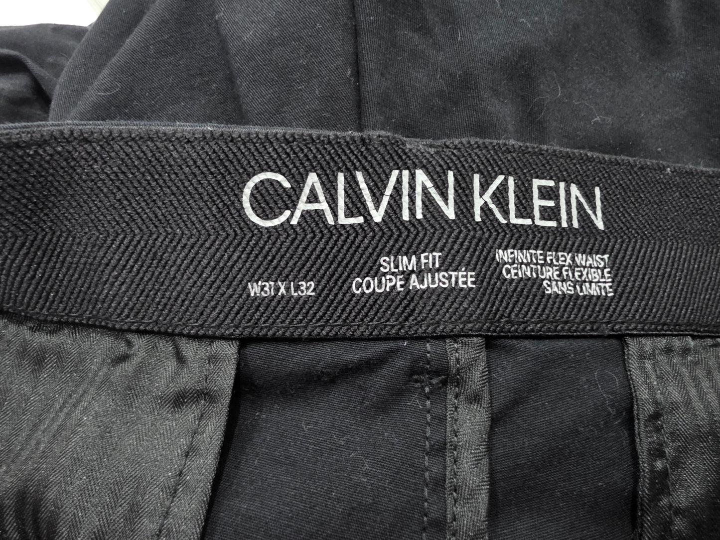Pantalon Slim Fit Calvin Klein 31x32 Negro