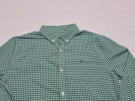 Camisa Performance Vineyardvines Adolescnt Xl18 Verde Cuadro