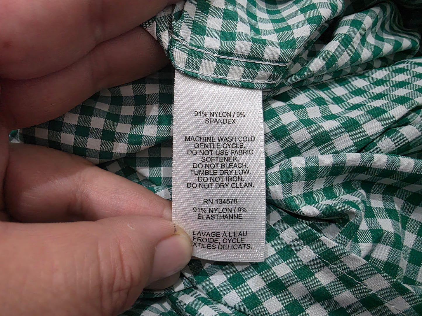 Camisa Performance Vineyardvines Adolescnt Xl18 Verde Cuadro