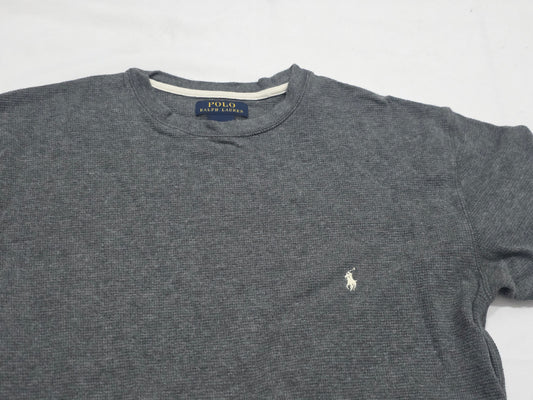 Playera Ralph Lauren Mediana M Gris Pony Gris