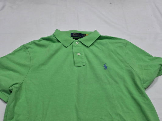Playera Polo Ralph Lauren Grande L Verde Pony Azul