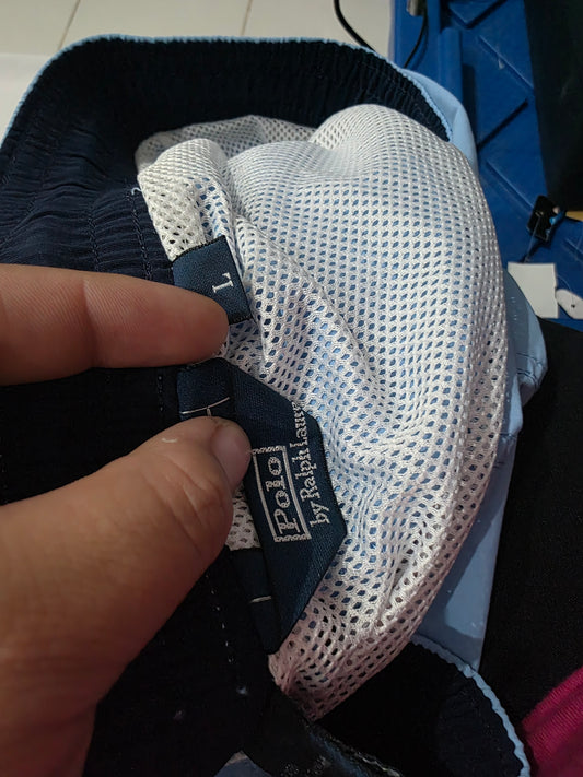 Bermuda Ralph Lauren Grande L Azul Claro Pony Azul