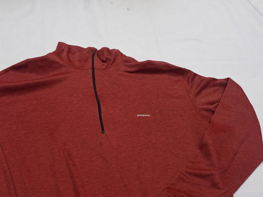 Playera Cierre Corto Capilene Patagonia Xxl Coral