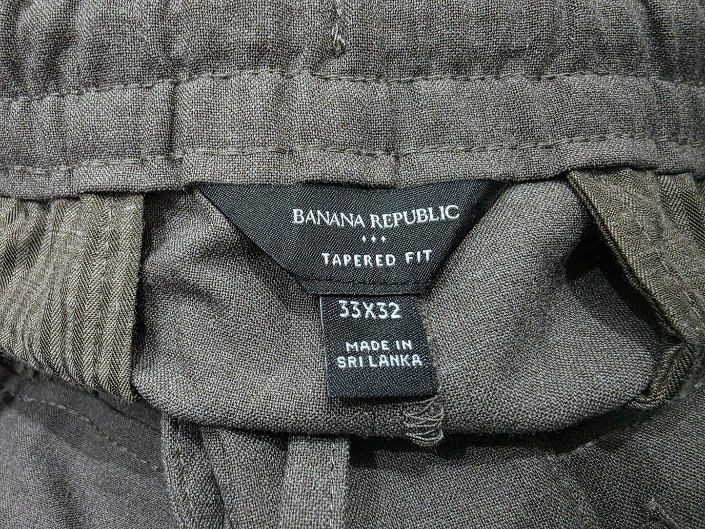 Pantalon Banana Republic 33x32 Cafe Tarered Fit