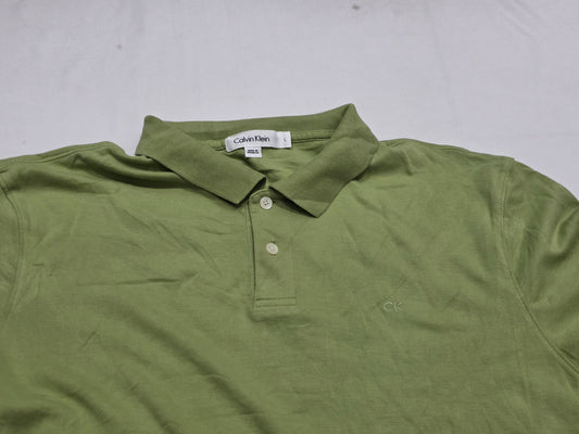 Playera Polo Calvin Klein Grande L Verde