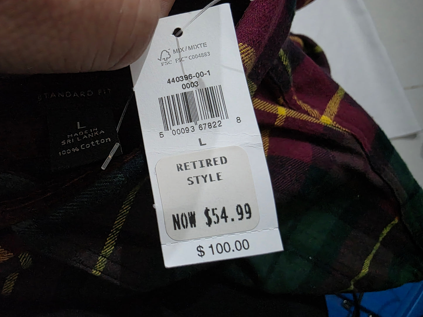 Camisa Banana Republic Grande L Cuadro Vino Y Verde