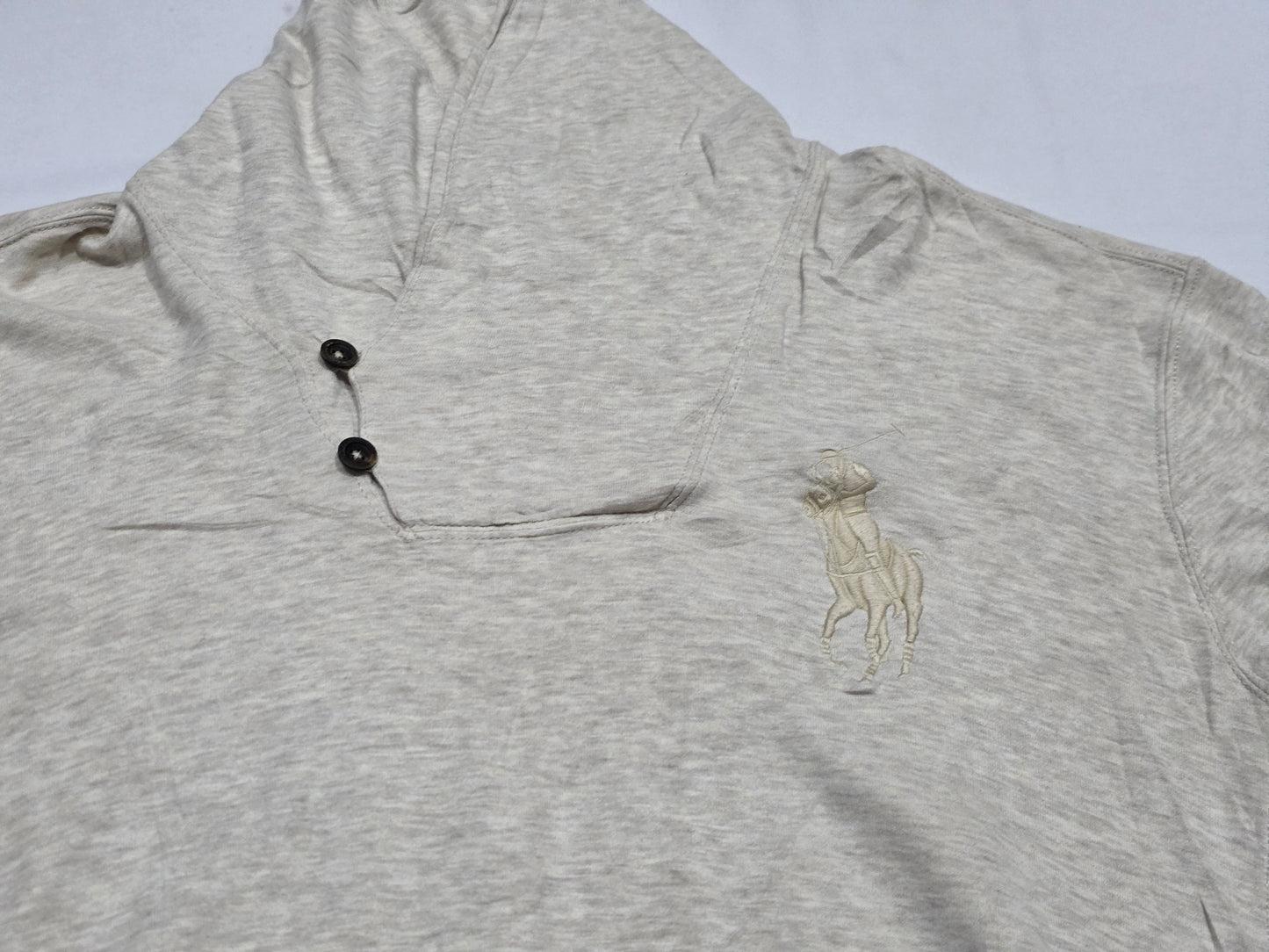 Sueter Ralph Lauren Grande L Beige Pony Jumbo