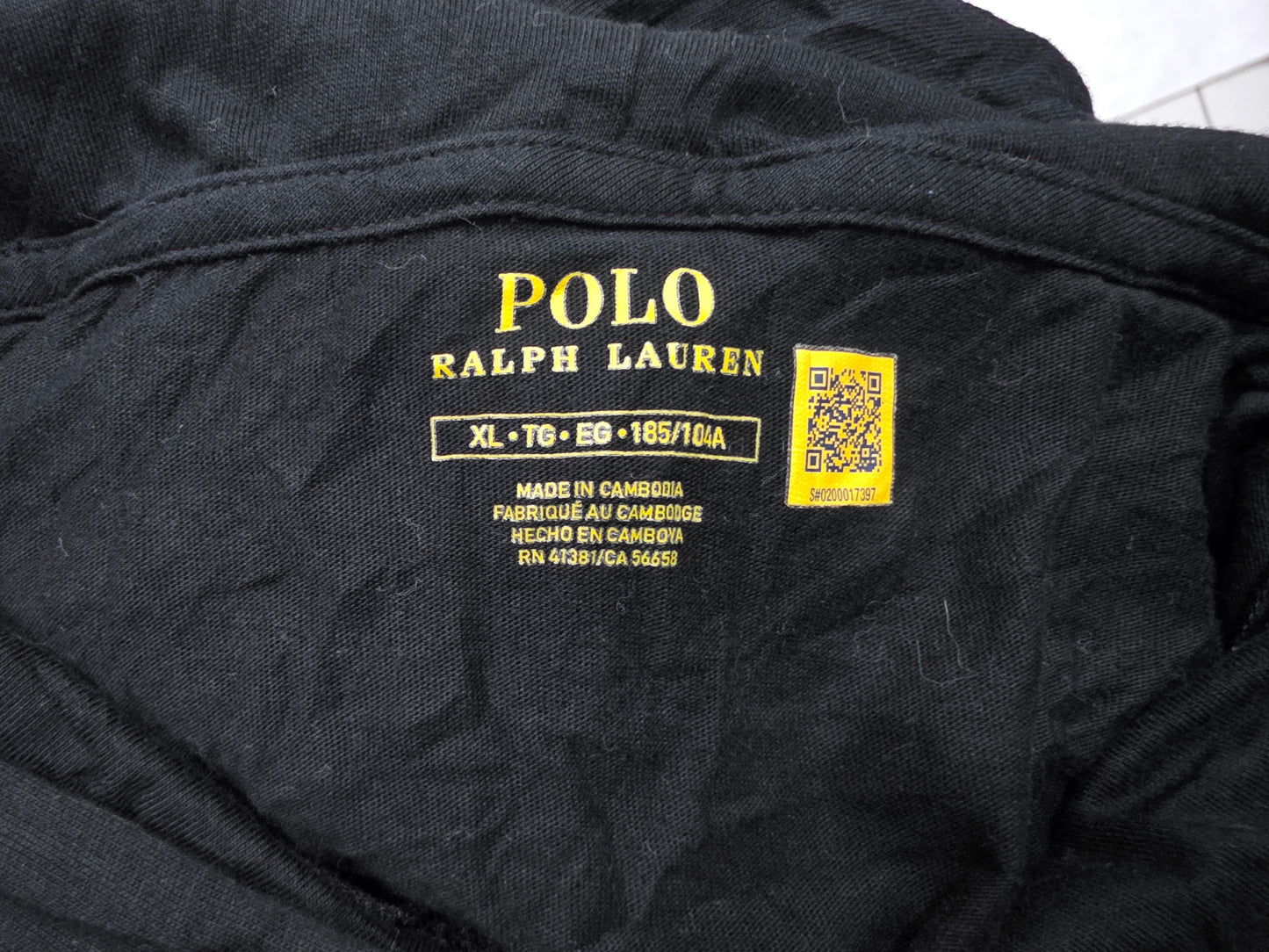 Playera Con Gorro Ralph Lauren Xgrande Xl Negro Manga Larga