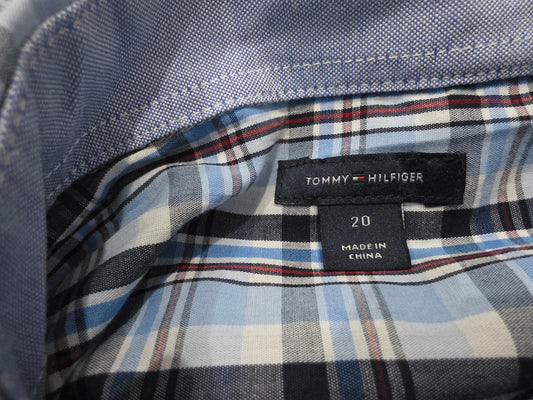 Camisa Tommy Hilfiger Adolescente 20 Cuadro Azul