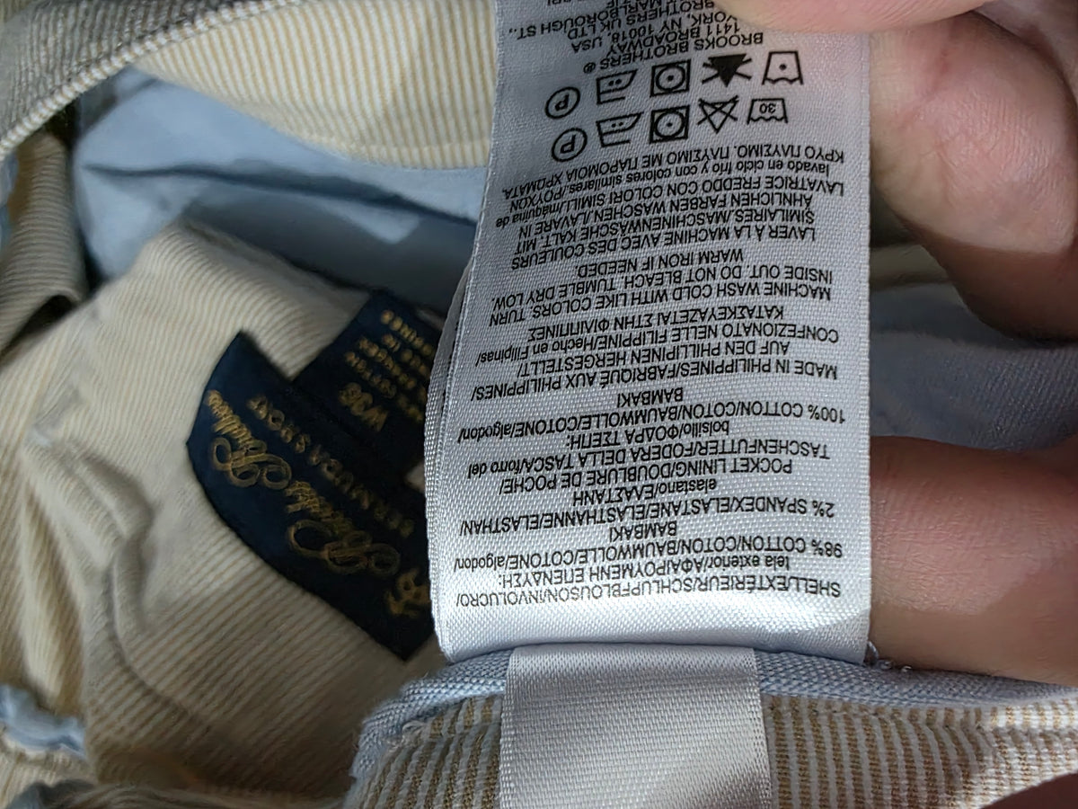 Bermuda Short Brooks Brothers Talla 36 Beige (Usado)