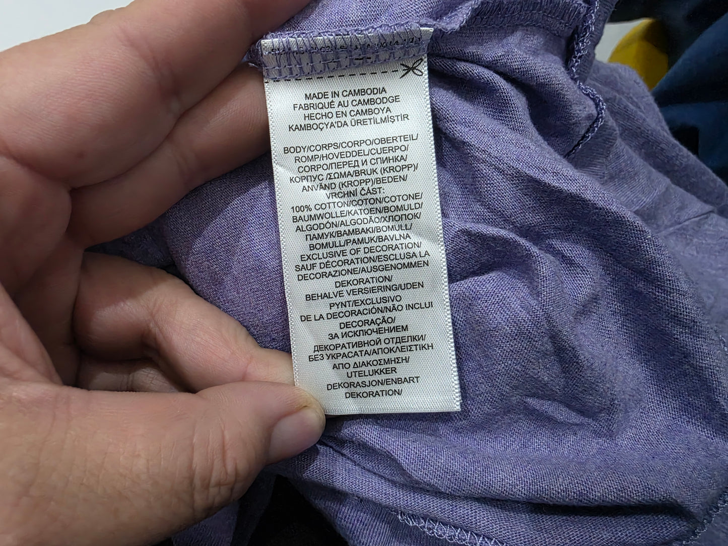 Playera Ralph Lauren Grande L Custom Slimfit Lila Pony Azul (Usado)