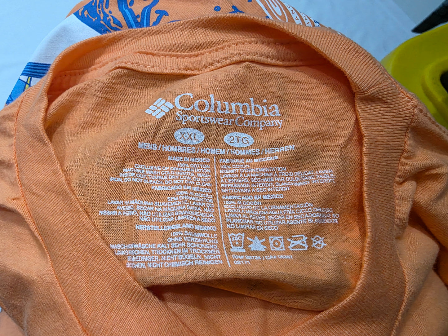 Playera Columbia 2xl Naranja Pez Espada (NUEVO)