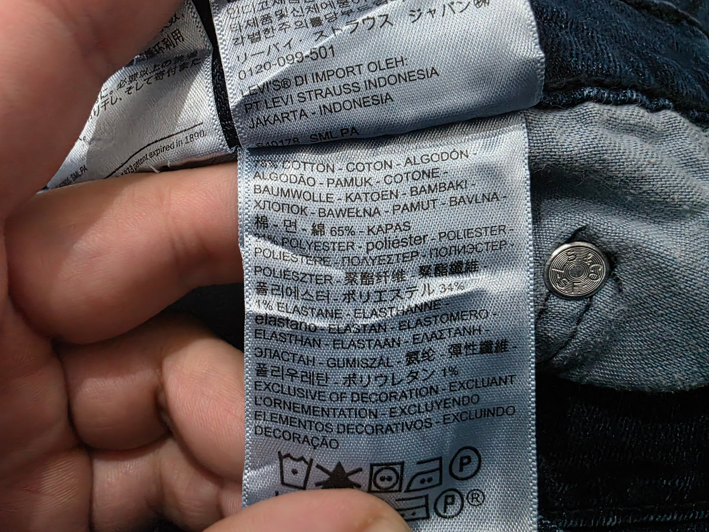 Pantalon Levis 502 32x32 Slimfit Azul (Usado)