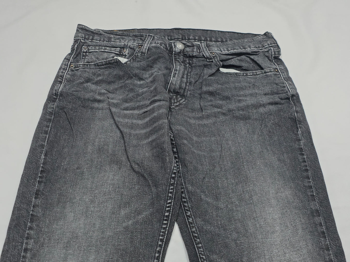 Pantalon 559 32x30 Relaxed Recto Negro Deslavado (Usado)