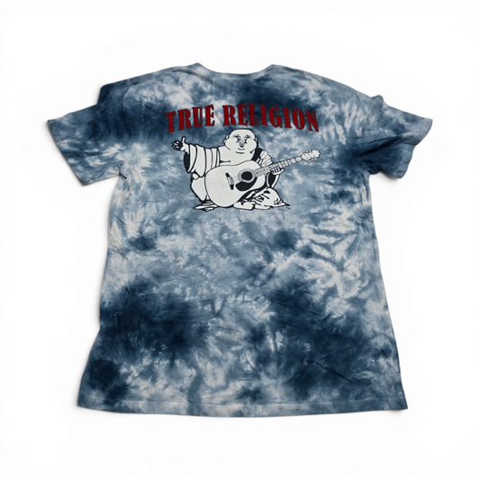 Playera True Religion Mediana M Azul Y Blanco (Usado)