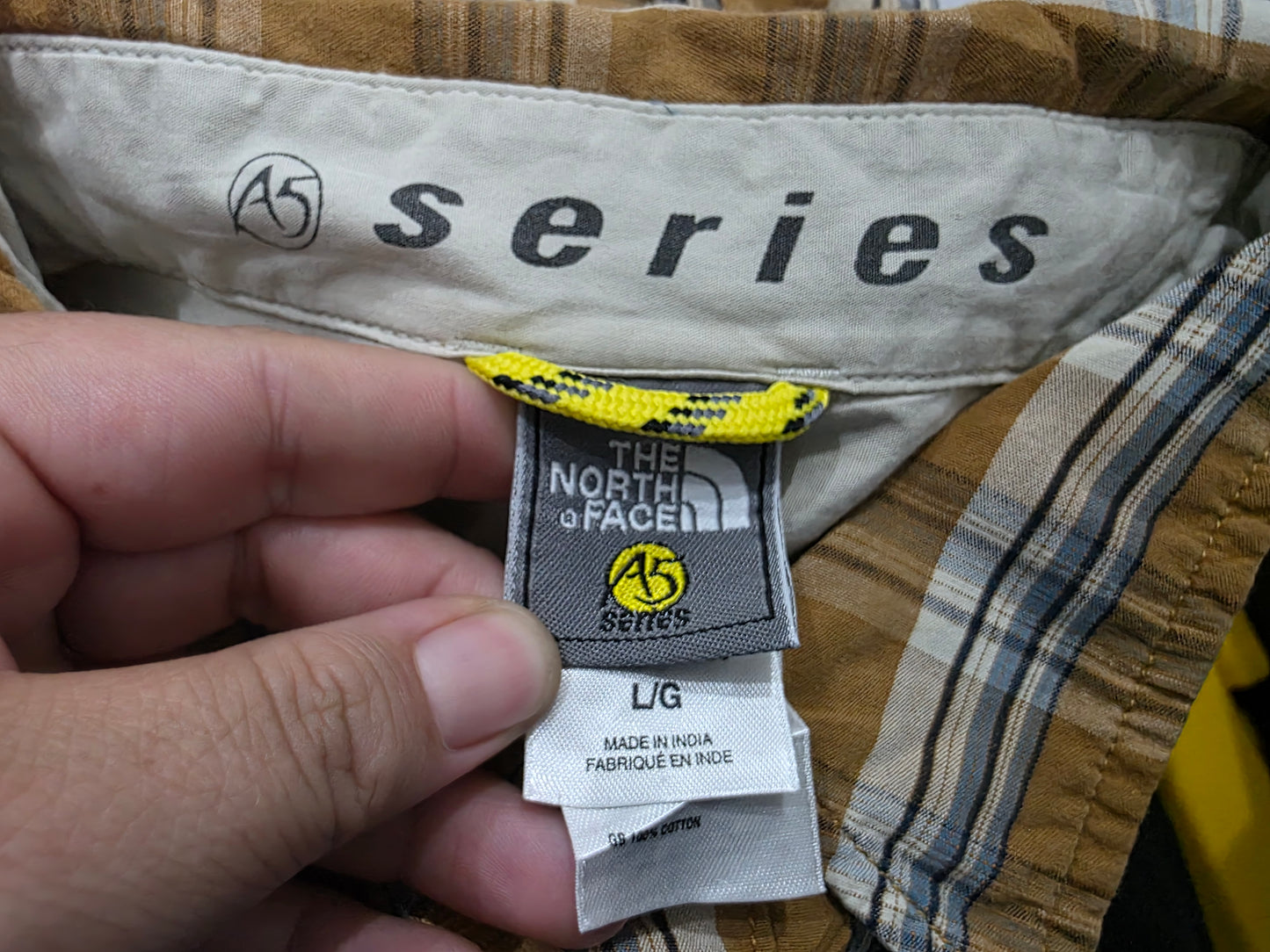 Camisa The North Face A5 Series Cafe Cuadro (Usado)