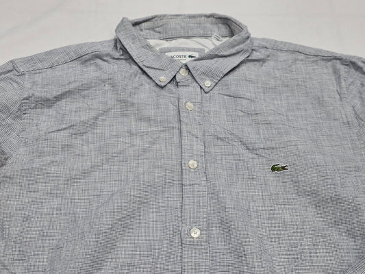 Camisa Lacoste Xgrande Slimfit Gris (Usado)