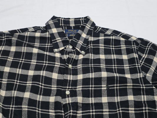 Camisa Ralph Lauren Xgrande Custom Performance Cuadro Negro (Usado)