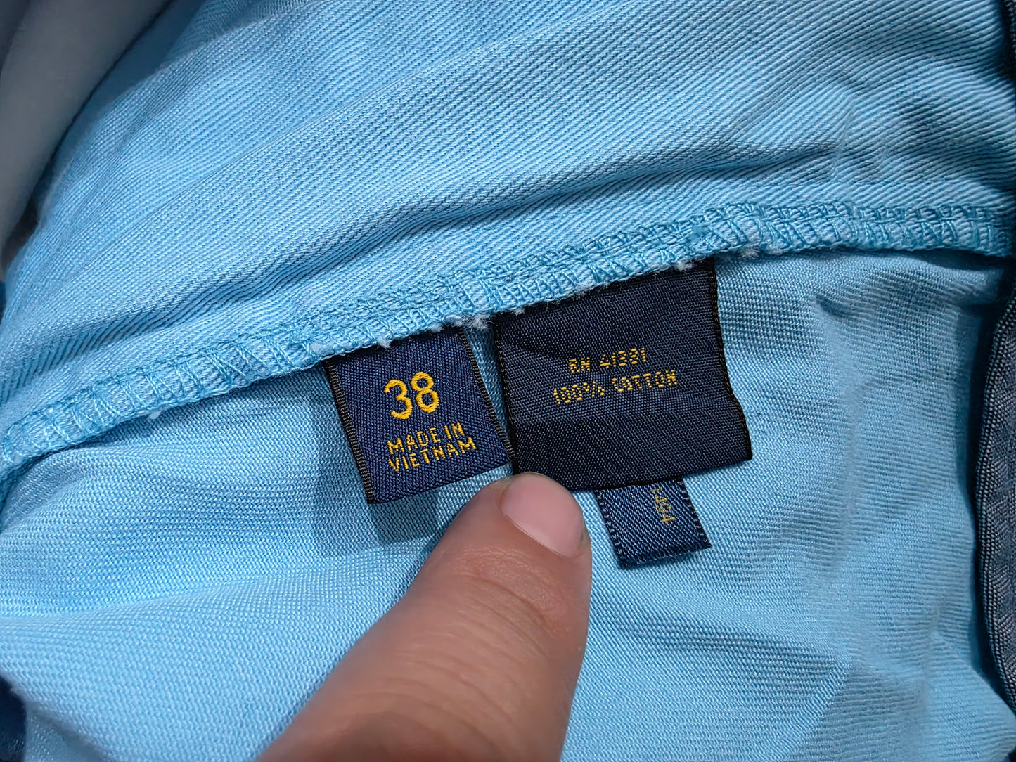Bermuda Ralph Lauren Talla 38 Acul Cielo (Usado)