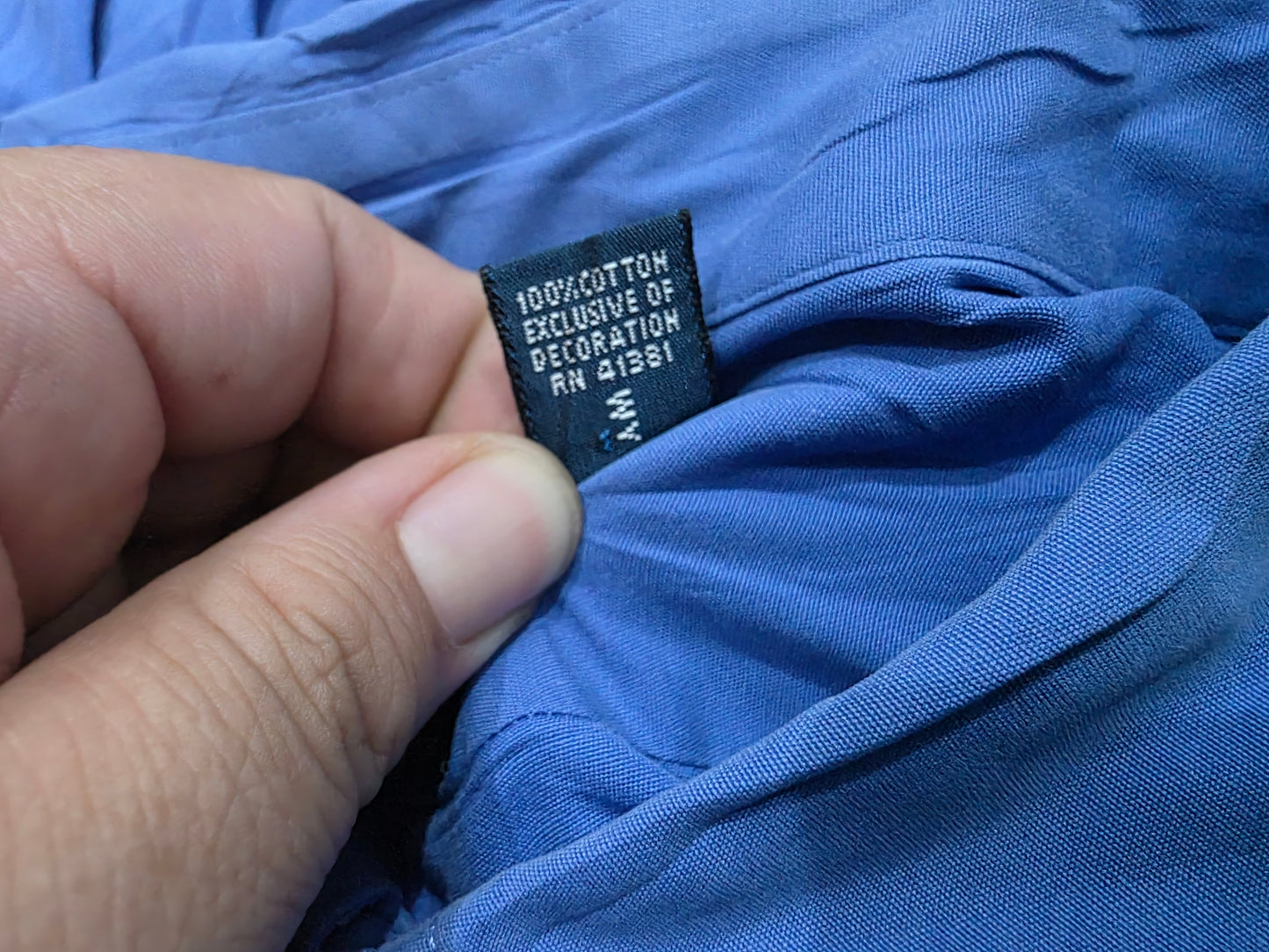 Camisa Manga Corta Ralph Lauren Xgrande Xl Azul Classic Fit (Usado)