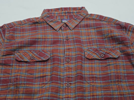 Camisa Patagoniad 2xl Cuadro Vino Azul Gruesa (Usado)