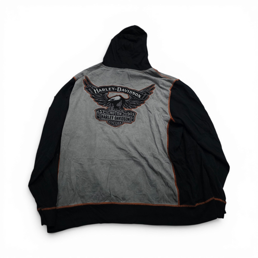 Sudadera Harley Davidson 2xl Gris Deslavado (Usado)