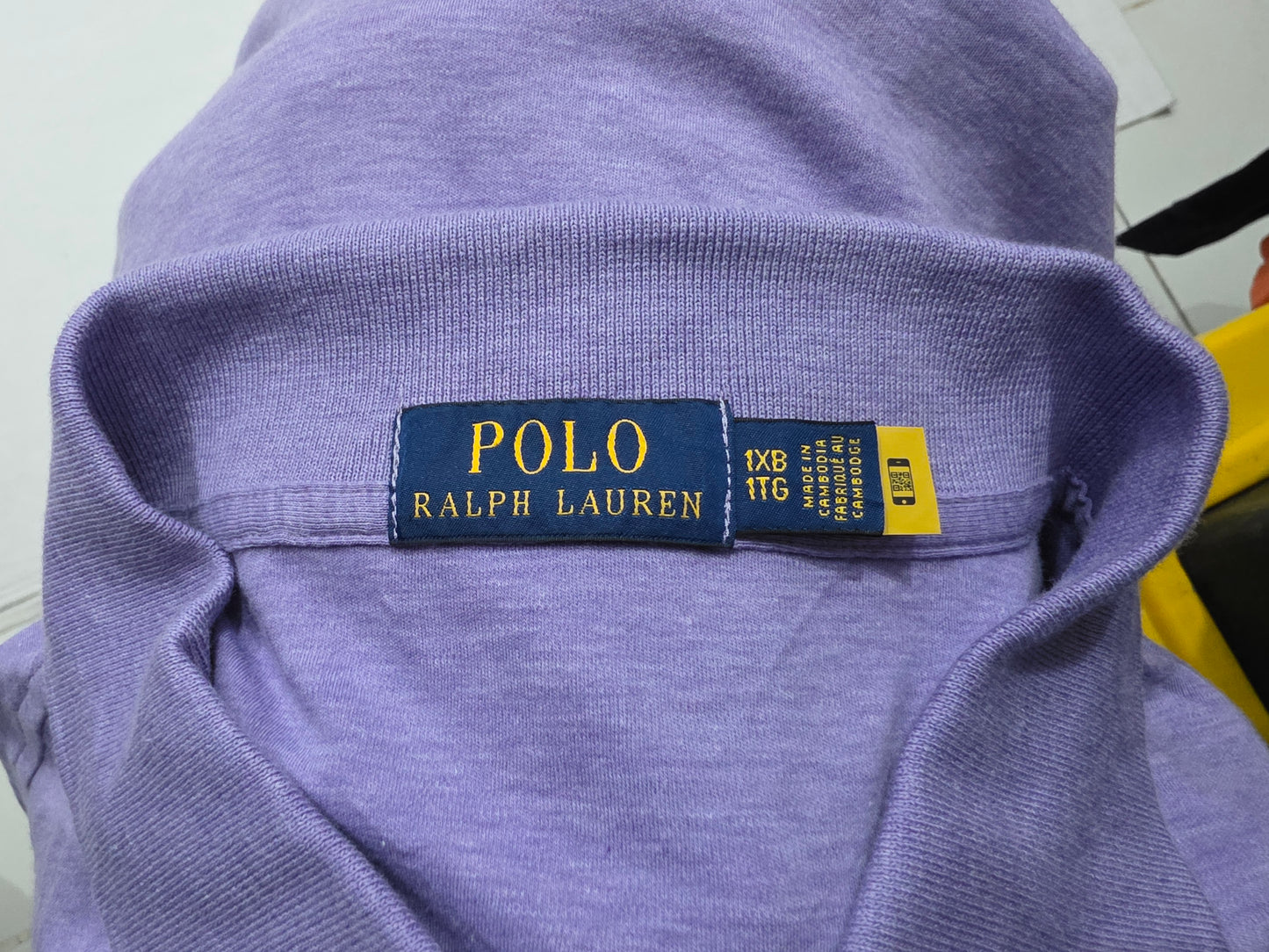 Playera Polo Ralph Lauren 1xb Morado Pony Colores (Usado)