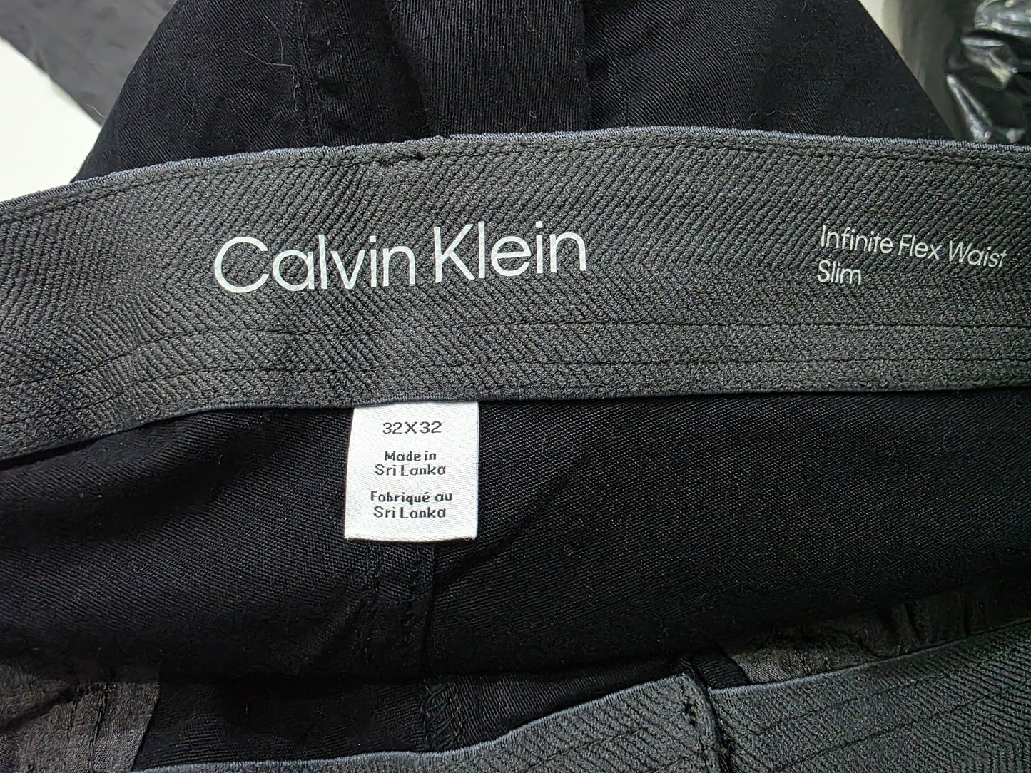 Pantalon Slim Calvin Klein 32x32 Negro