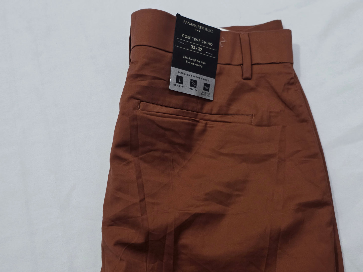 Pantalon Slim Banana Republic 33x32 Naranja Oscuro