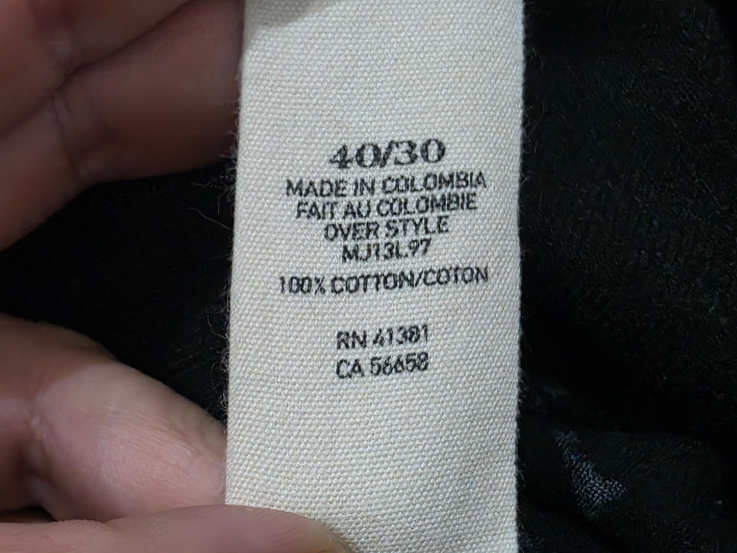 Pantalon Relaxed Ralph Lauren 40x30 Negro