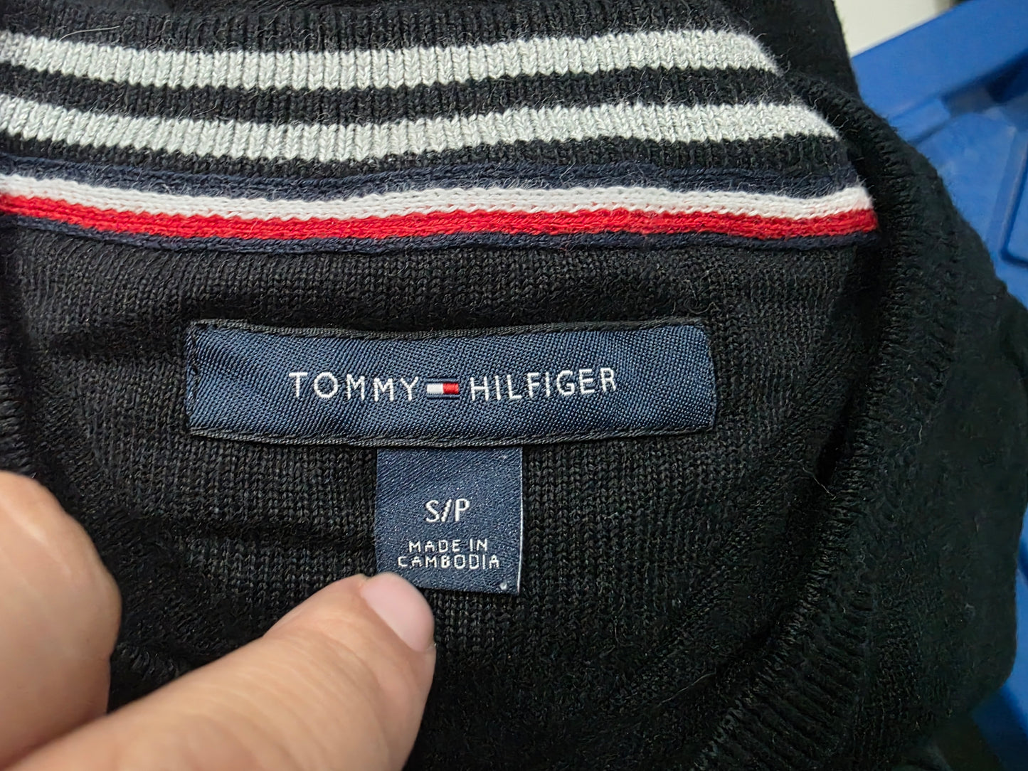 Sueter Tommy Hilfiger Chico S Negro