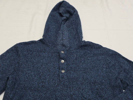 Sueter 3 Botones Con Gorro Michael Kors Mediana M Azul