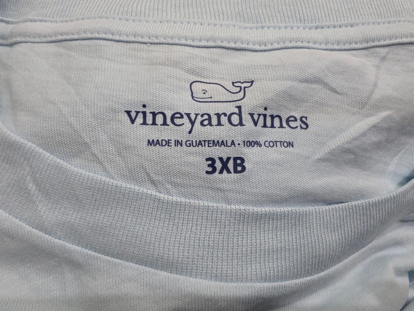 Playera Vineyard Vines 3xb Azul Claro Manga Larga