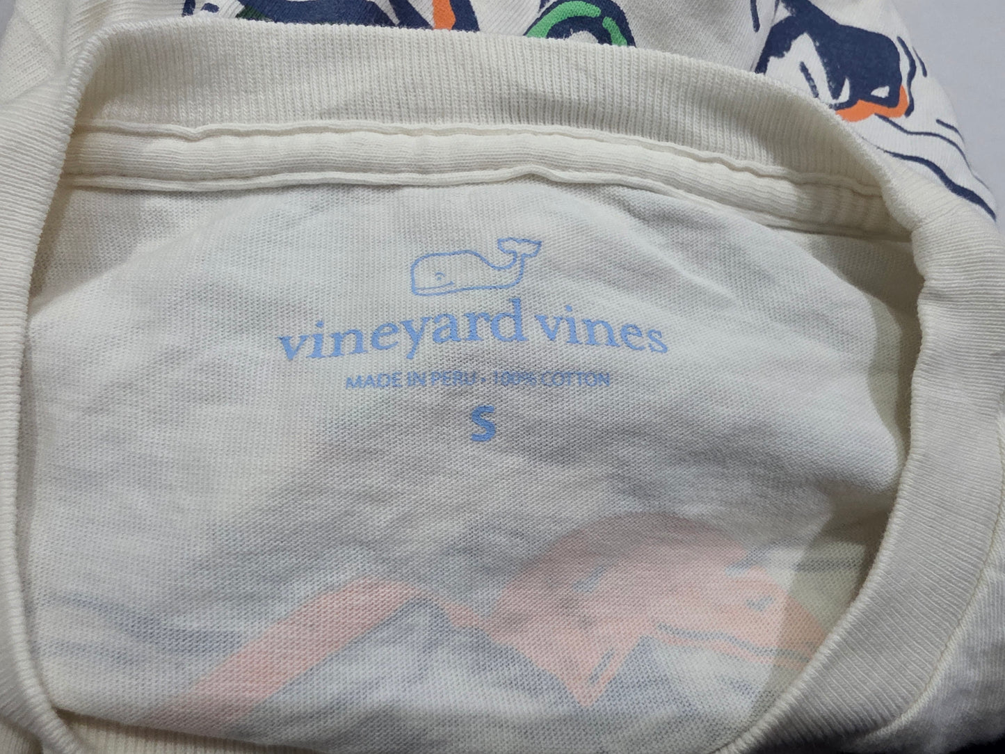 Playera Vineyard Vines Chico S Beige Manga Larga