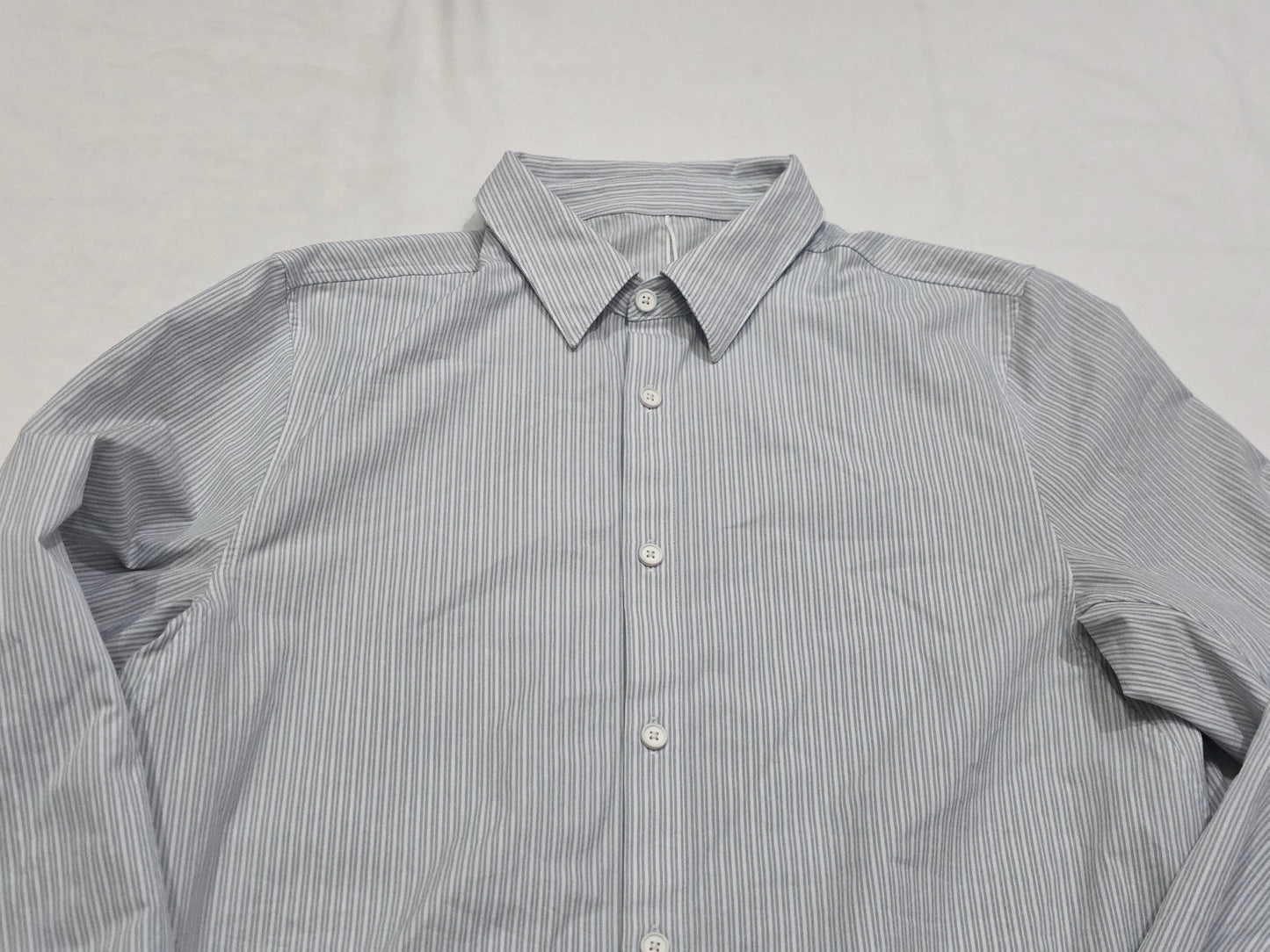 Camisa Lululemon Mediana M Azul Y Blanco Lineas