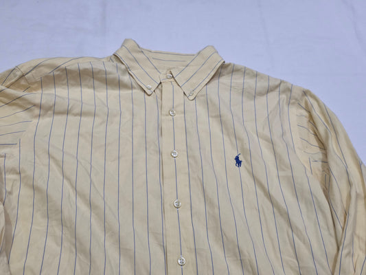 Camisa Ralph Lauren Grande L Amarillo Lineas