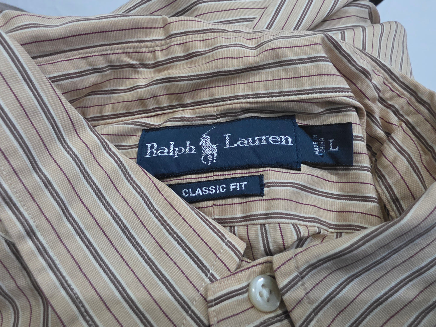 Camisa Ralph Lauren Grande L Cafe Lineas