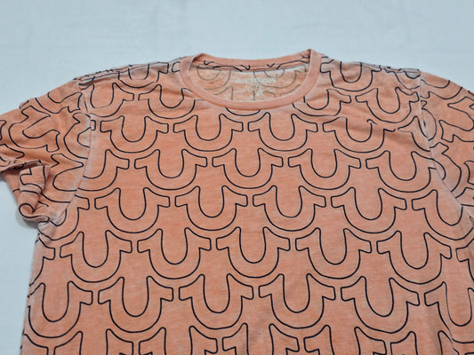 Playera True Religion Grande L Naranja Logos