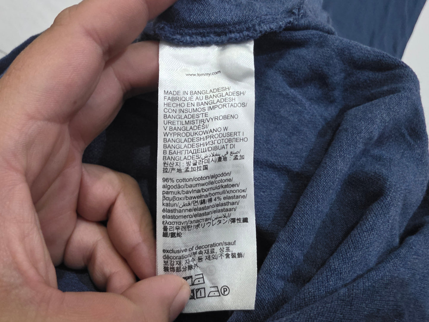 Playera Polo Tommy Hilfiger Grande L Azul Marino