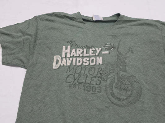 Playera Harley Davidson Grande L Verde