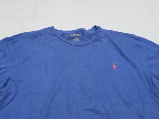 Playera Ralph Lauren Grande L Azul Pony Rosa