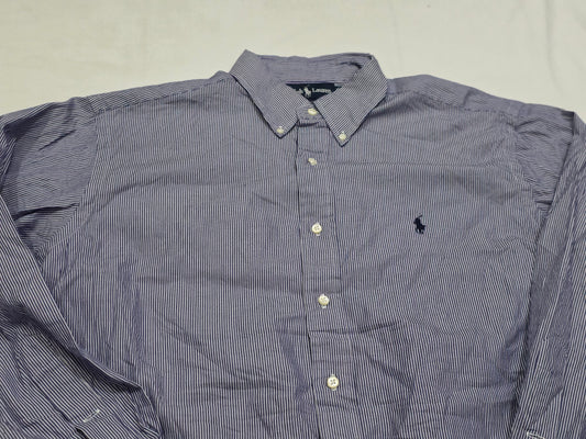 Camisa Ralph Lauren Grande L Lineas Morada