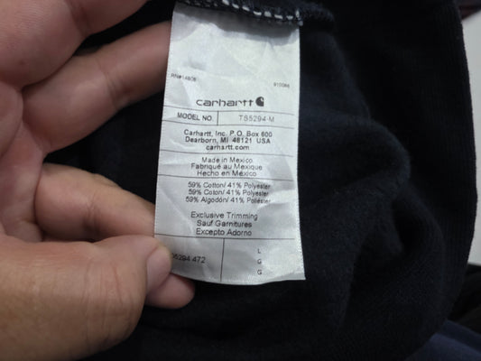 Sudadera Carhartt Grande L Azul Marino Cierre Corto